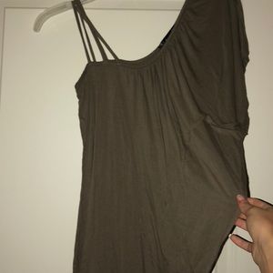 Small one shoulder/strapped shirt